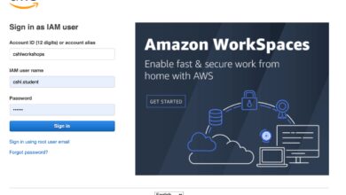 aws login